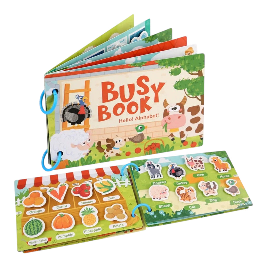Montessori Busy Sticker & Matching Quiet Book