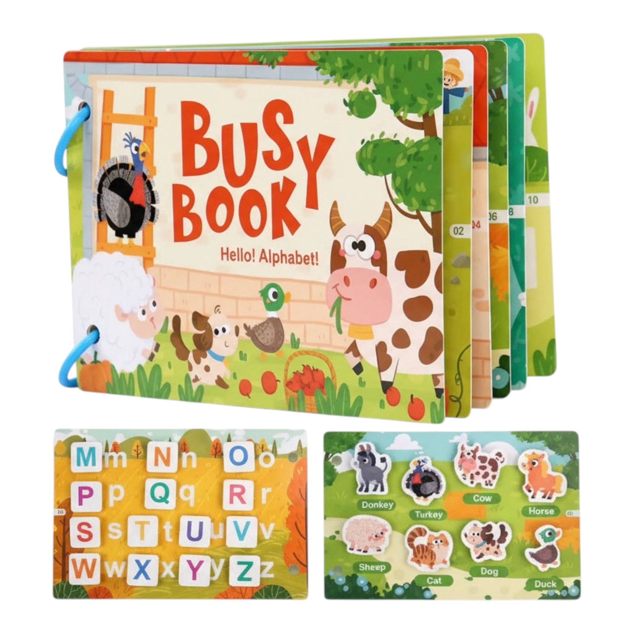 Montessori Busy Sticker & Matching Quiet Book