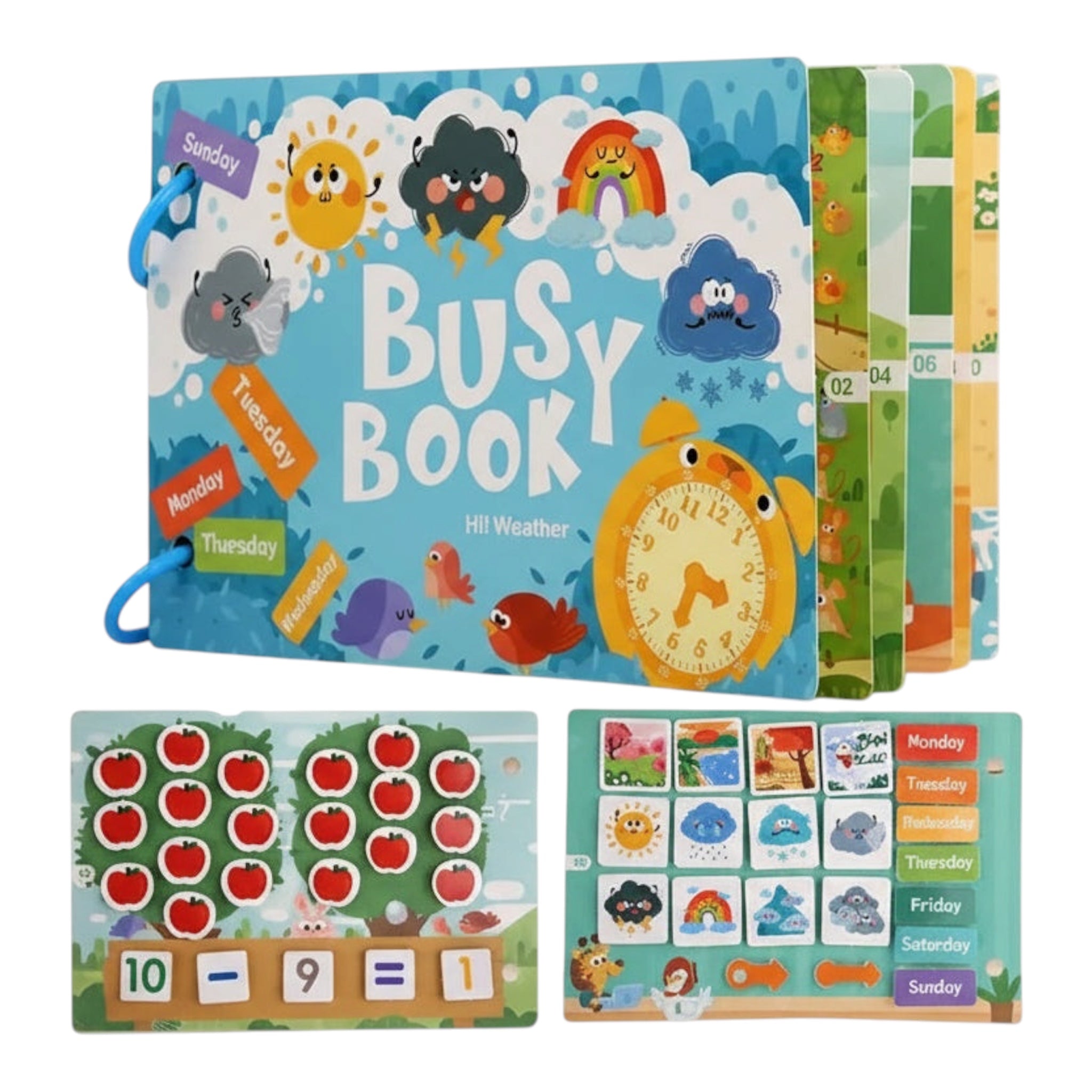 Montessori Busy Sticker & Matching Quiet Book