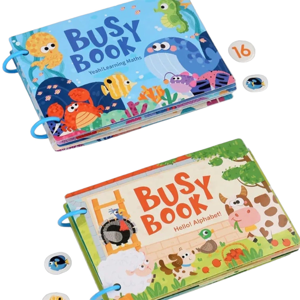 Montessori Busy Sticker & Matching Quiet Book