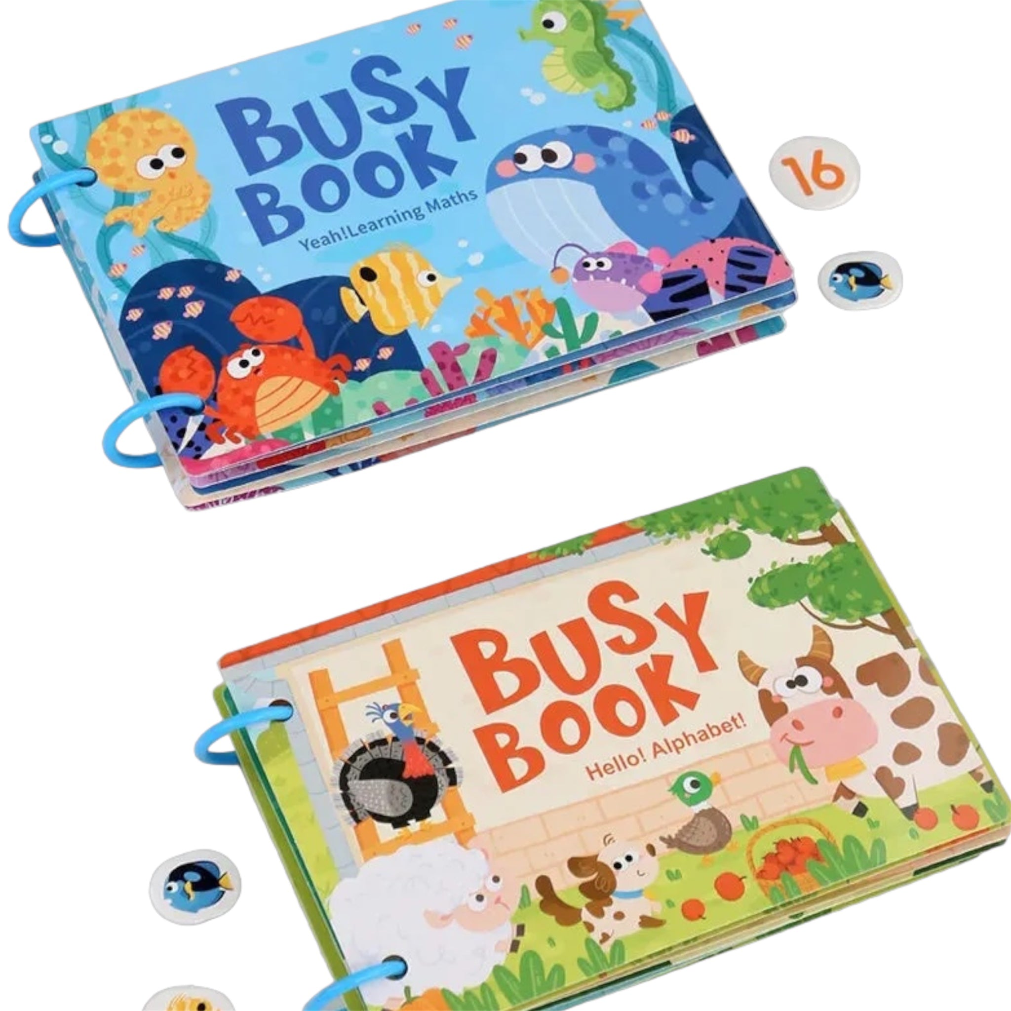 Montessori Busy Sticker & Matching Quiet Book