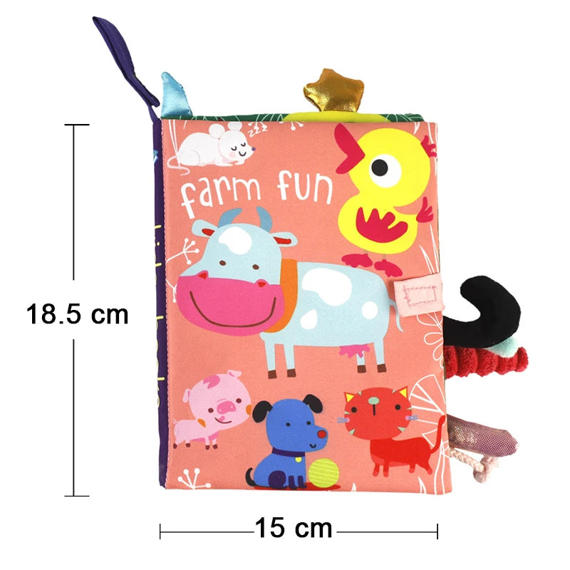 Little Animals Cartoon Tail Cloth Enlightenment Book Toy