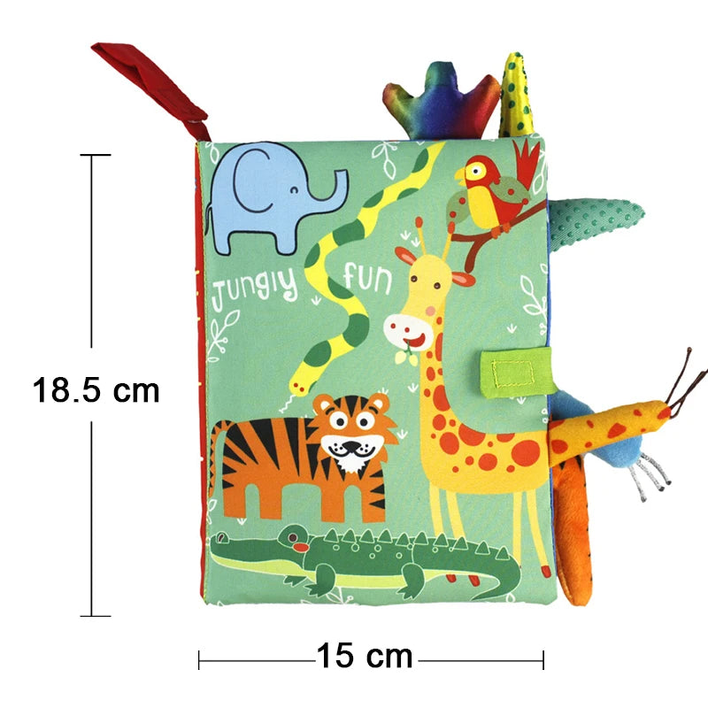 Little Animals Cartoon Tail Cloth Enlightenment Book Toy
