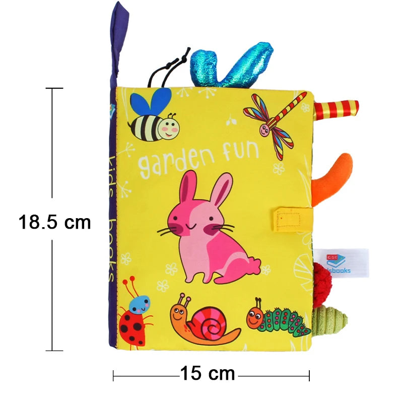 Little Animals Cartoon Tail Cloth Enlightenment Book Toy