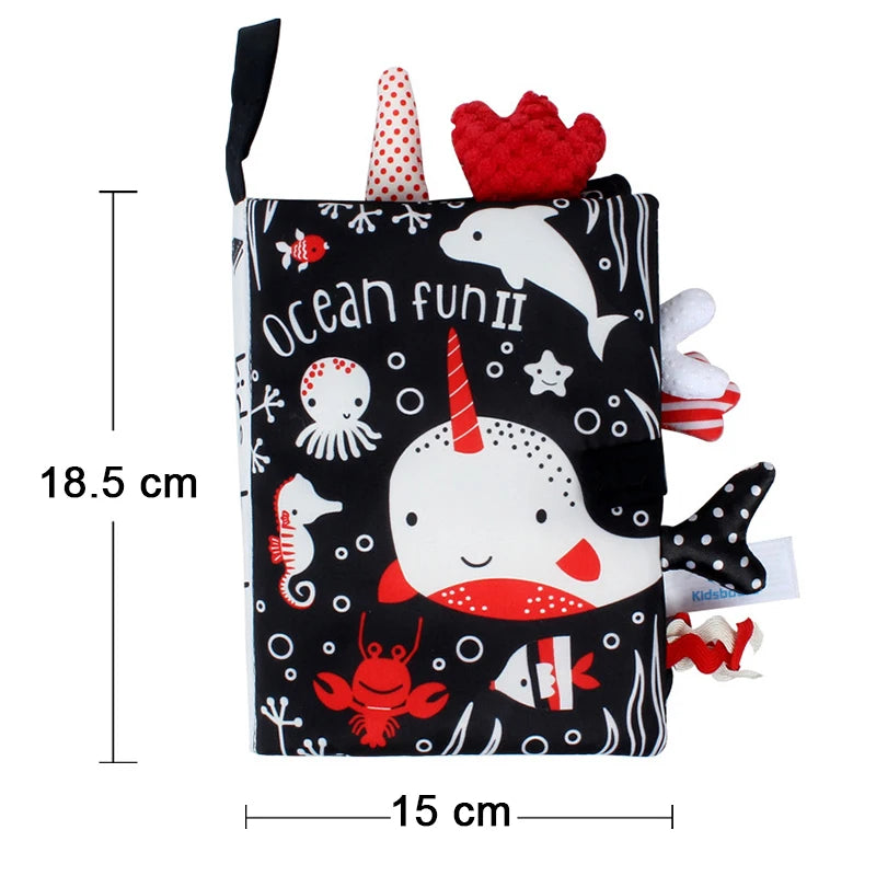 Little Animals Cartoon Tail Cloth Enlightenment Book Toy