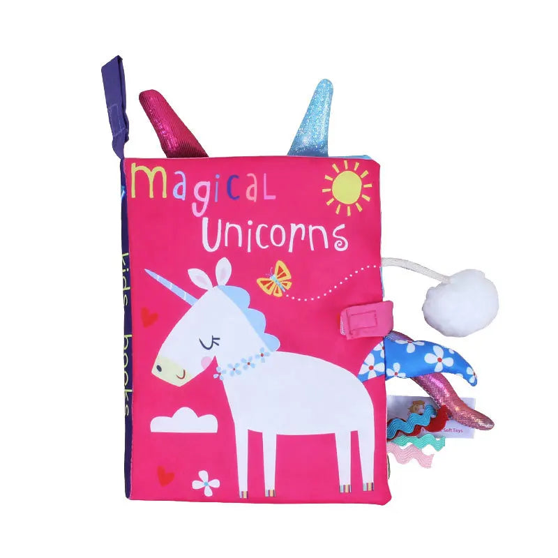 Little Senses Tactile Tail Cloth Rattle Sound Sensory Book