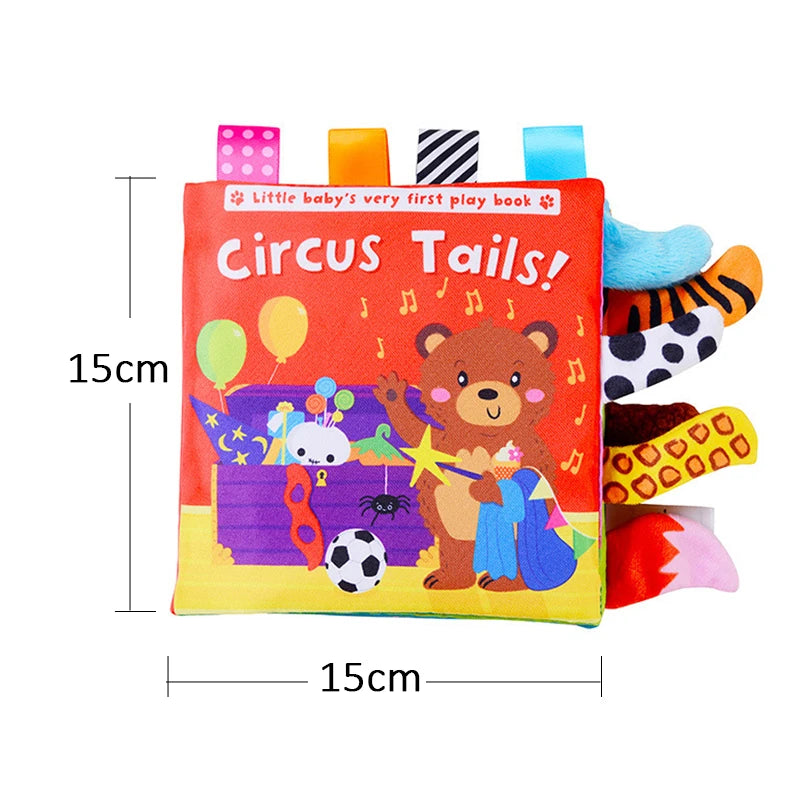 Little Animals Cartoon Tail Cloth Enlightenment Book Toy