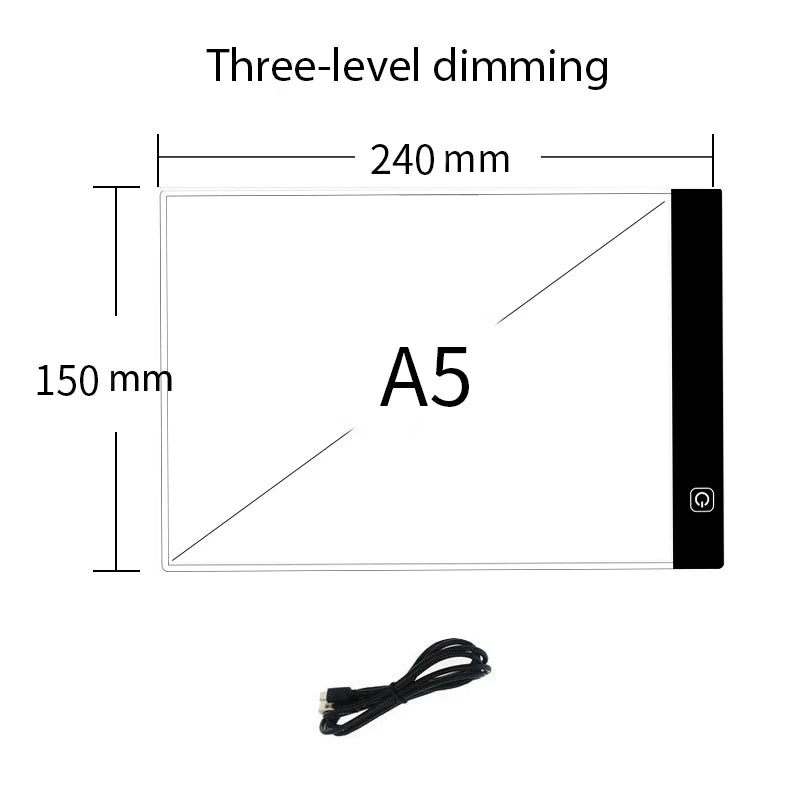 LED Light Up Tracing Drawing Pad