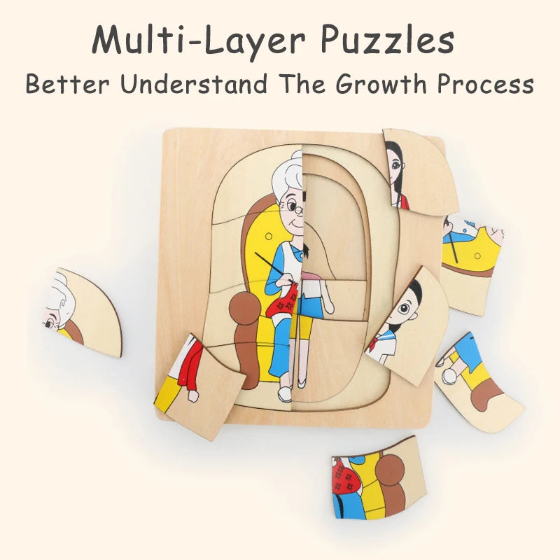 Wonder Grow Animal & Plant Life Cycle 3D Puzzle Set