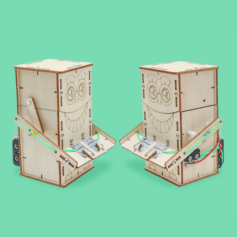 Wonder Build Wooden Coin Eating Robot Model Kit