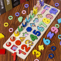 3D Wooden Magnetic Fishing Arithmetic Shape Match Block Set