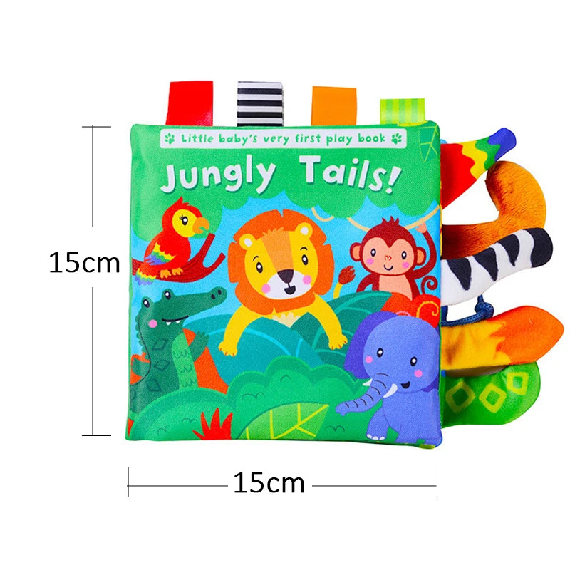 Little Animals Cartoon Tail Cloth Enlightenment Book Toy