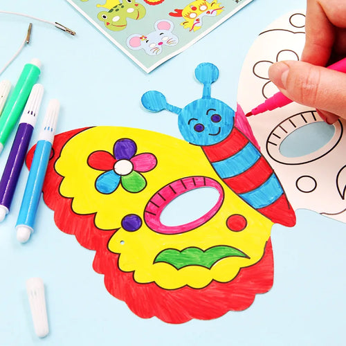 Cartoon Animal DIY Painting Mask Set