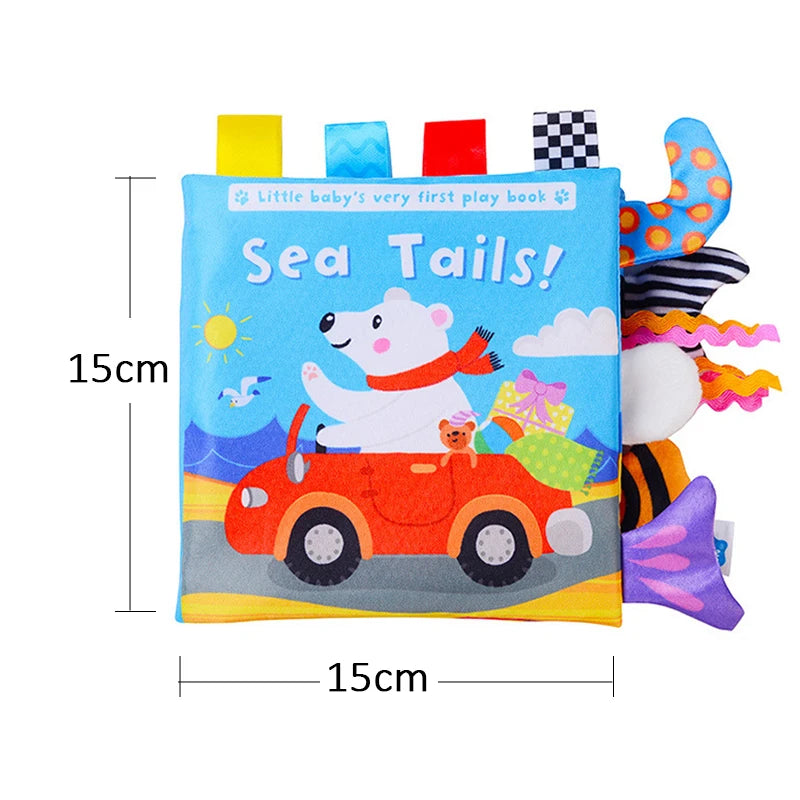 Little Animals Cartoon Tail Cloth Enlightenment Book Toy