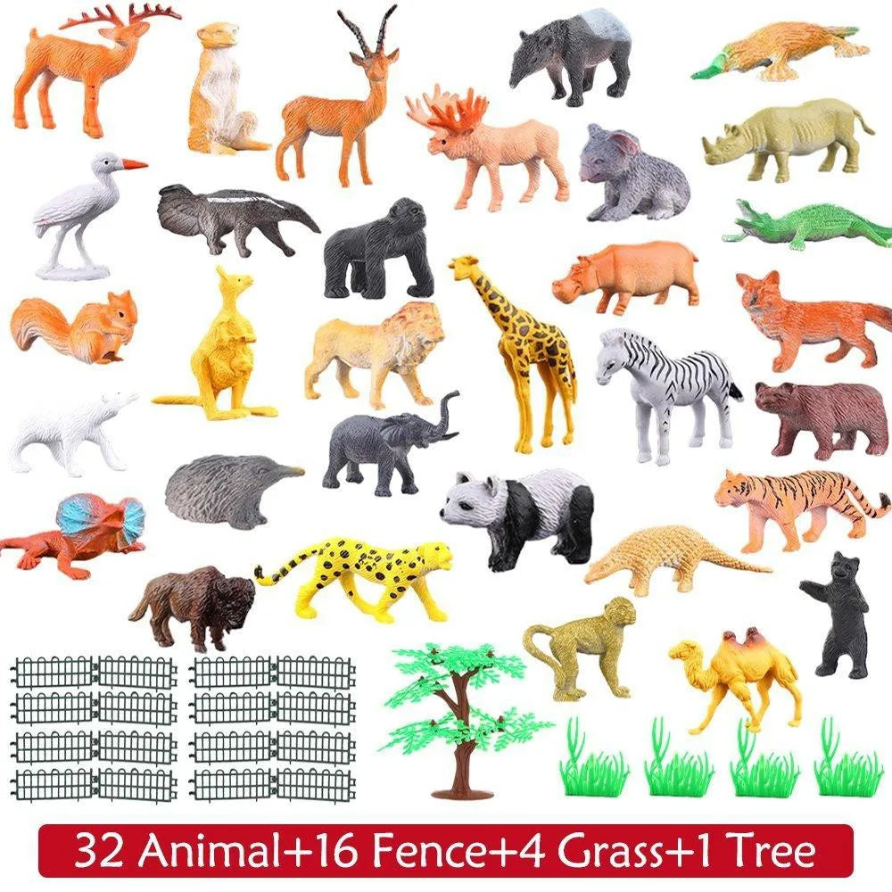 Mini Jungle Animal Figure Set