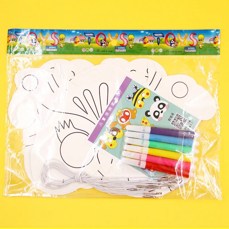 Cartoon Animal DIY Painting Mask Set