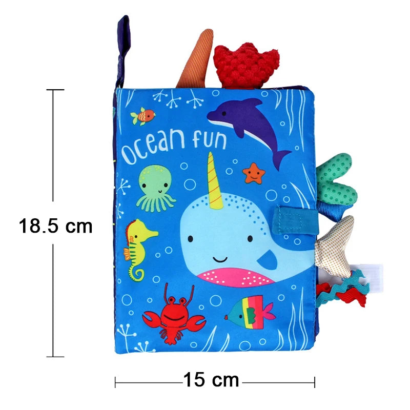 Little Animals Cartoon Tail Cloth Enlightenment Book Toy