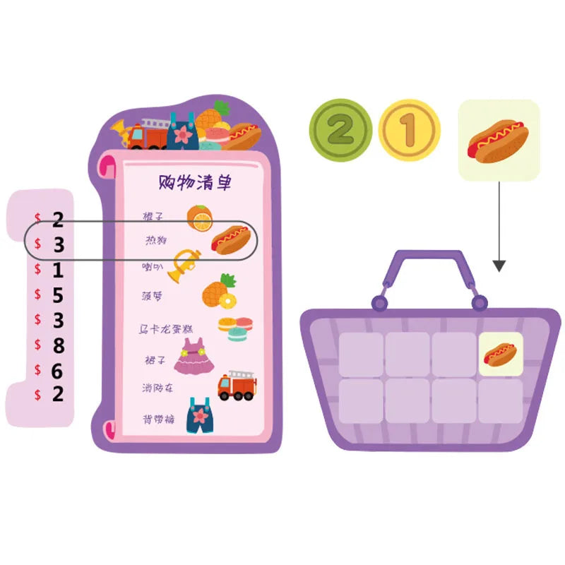 Wonder Shop Shopping List Jigsaw Parent-Child Thinking Game