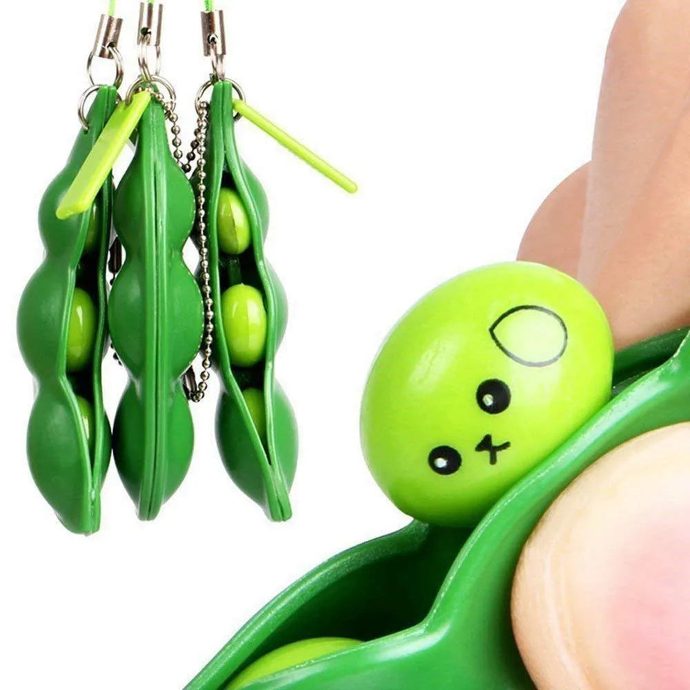 Bean Pod Stress Relief Keychain