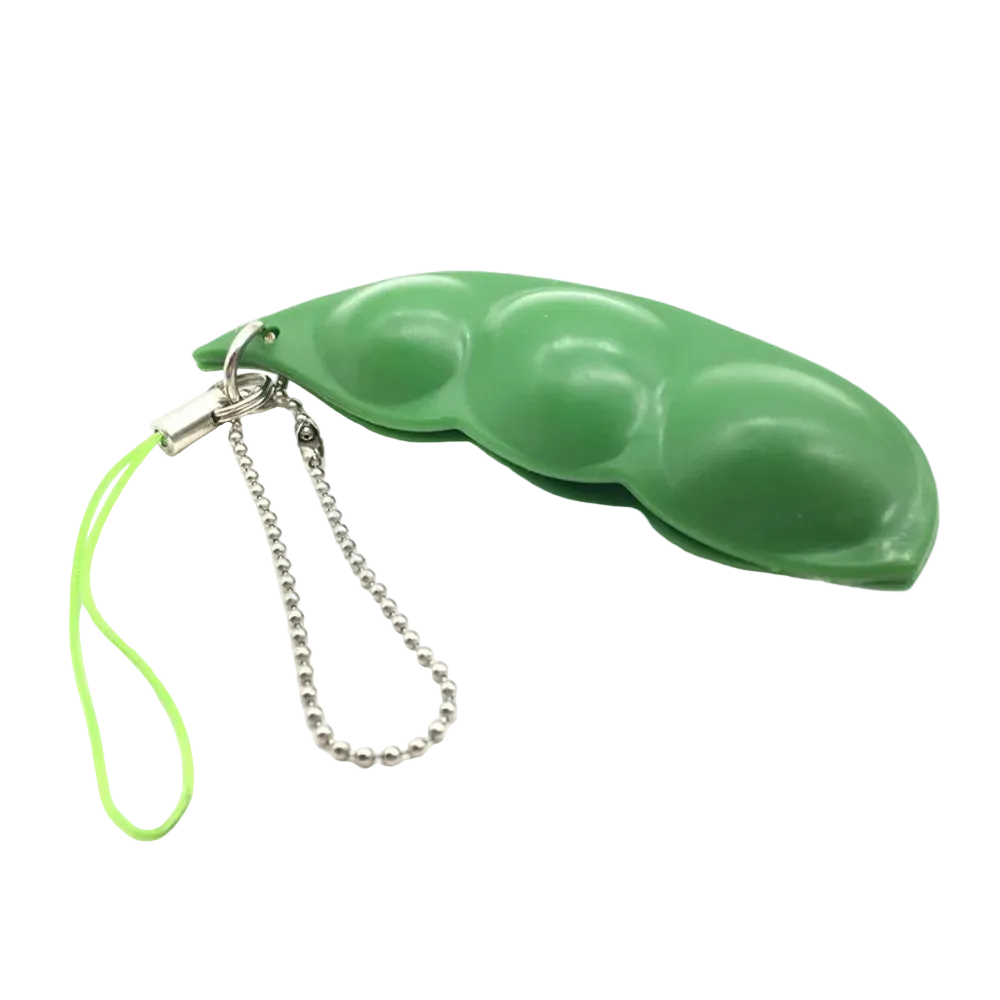 Bean Pod Stress Relief Keychain