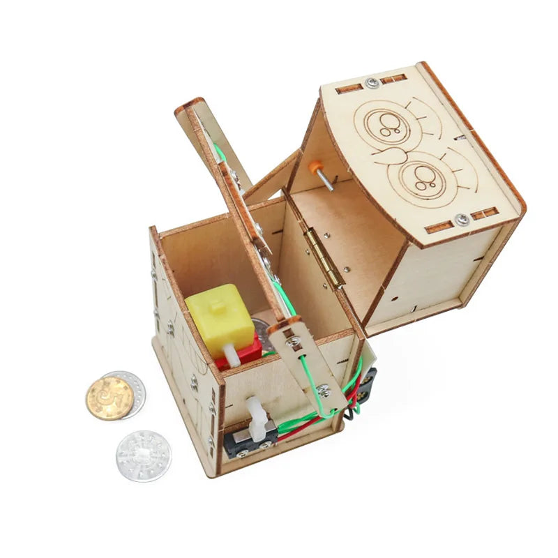 Wonder Build Wooden Coin Eating Robot Model Kit