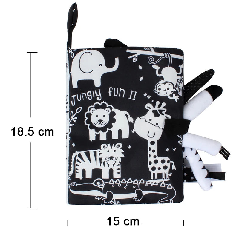 Little Animals Cartoon Tail Cloth Enlightenment Book Toy
