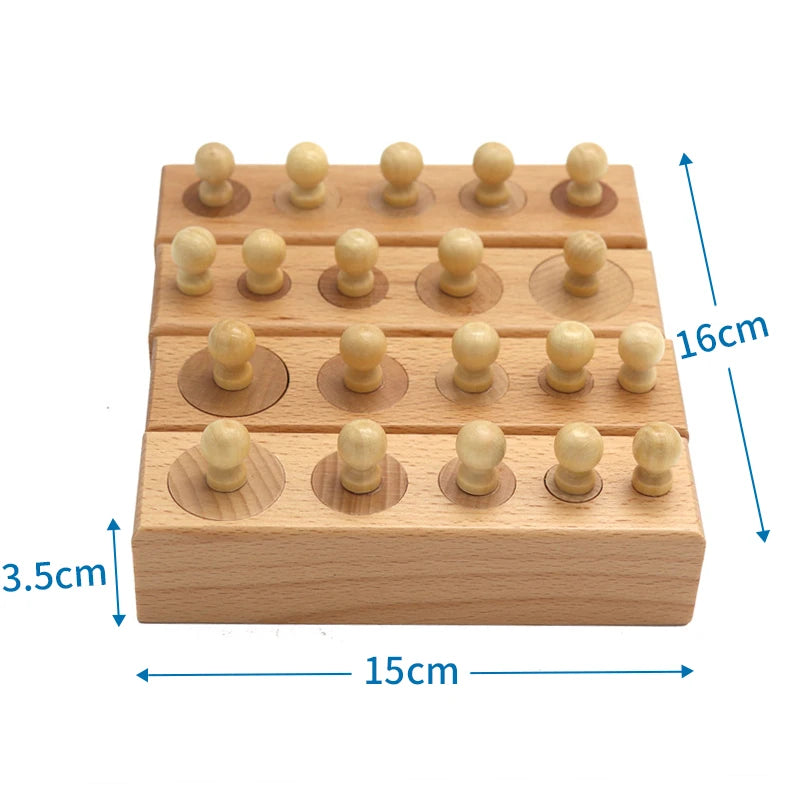 Little Rounds Montessori Cylinder Socket Sensory Puzzle Toy