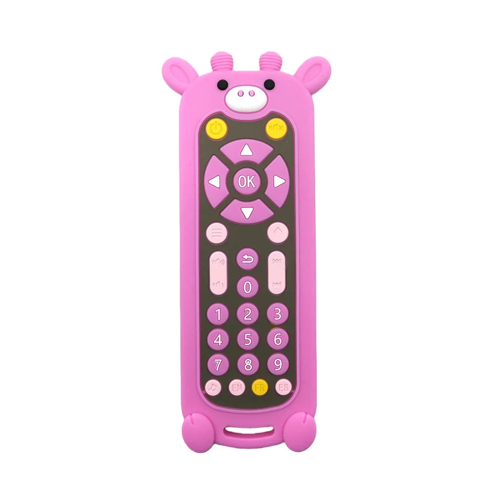 Chew & Soothe Realistic Cartoon Remote Control Teether