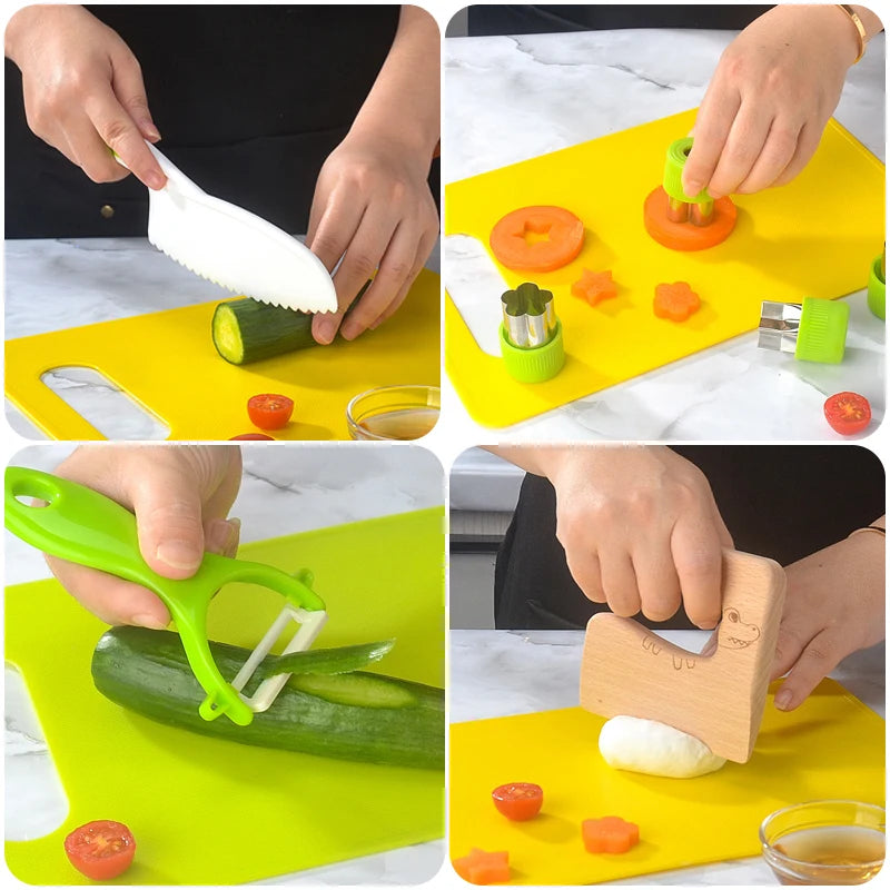 Wonder Chef Kids Plastic Cooking Kitchen Tool Set