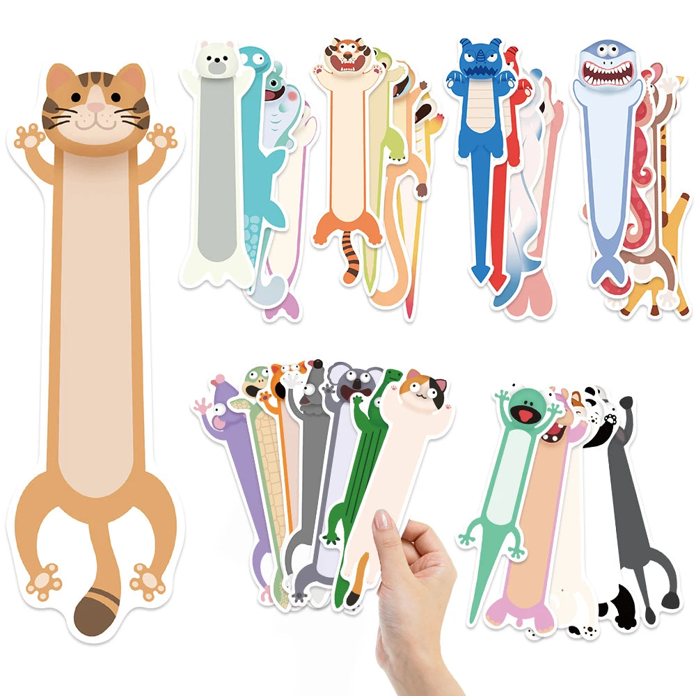 Little Readers 30pc Cartoon Animal Bookmark Pack