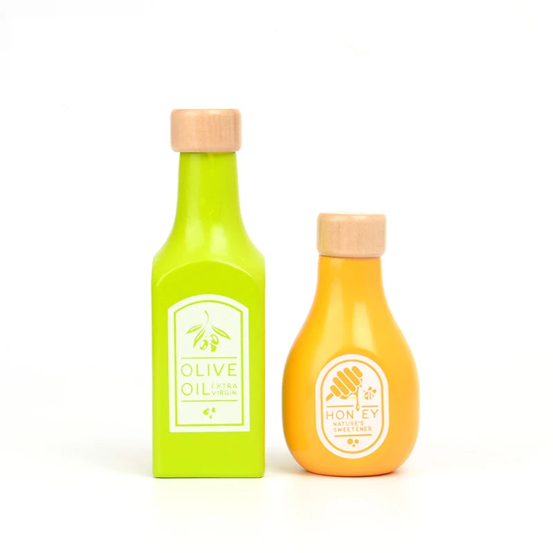Wooden Milk Drink Pretend Play Kitchen Set