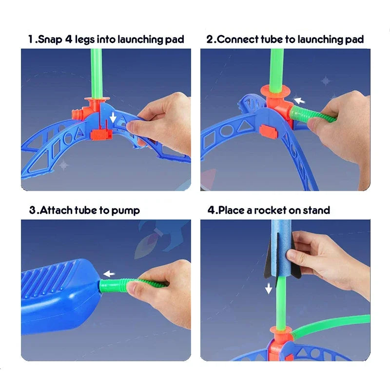 Stomp & Soar Outdoor Air Powered Rocket Launcher Game