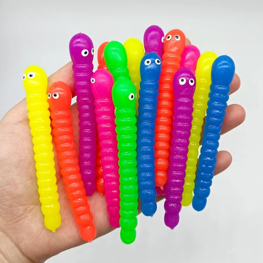 Little Crawlers Mini Colorful Soft Caterpillar Classroom Prize Set