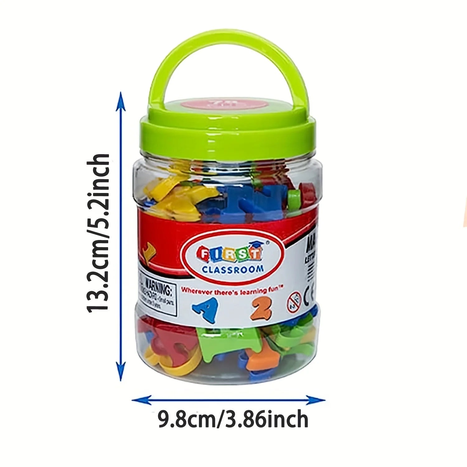 Stick & Spell 78pc Colorful Magnetic ABC 123 Learning Set