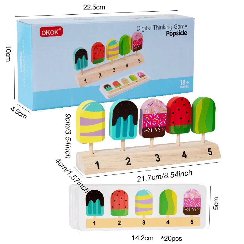 Little Scoop Wooden Ice Cream Pretend Play Toy