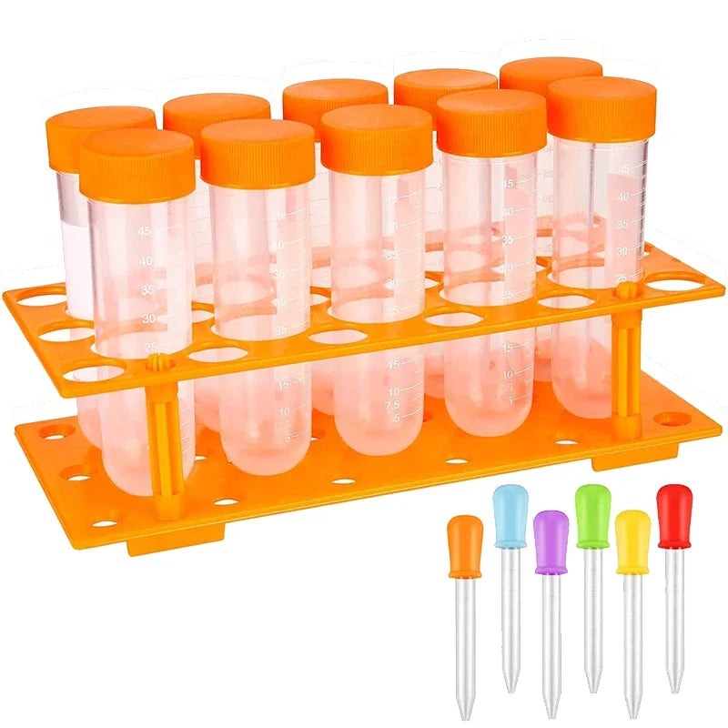 Test Tube Science Set with Droppers and Rack
