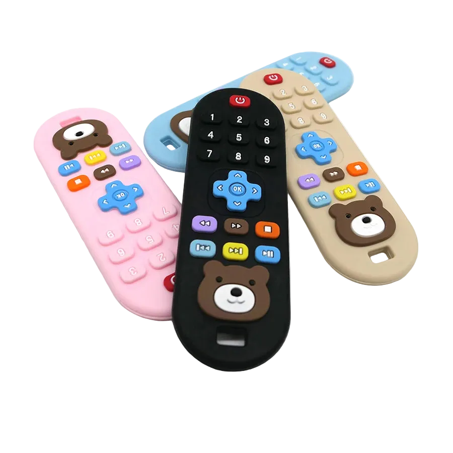 Little Biter Simulation Remote Silicone Teether