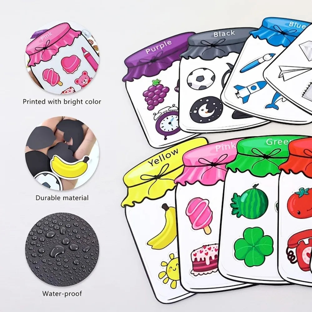 Stick & Sort Magnetic Fruit Color Recognition Learning Set