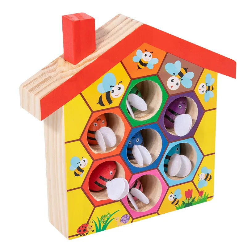 Montessori Bee House Color Match Puzzle