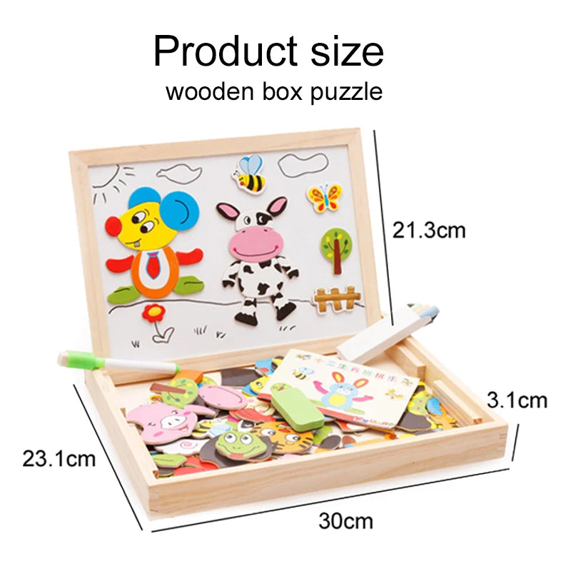 Magnetic Write & Play Animal Board