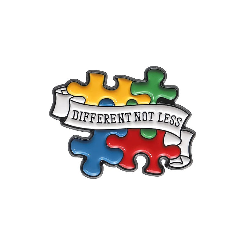 Autism Awareness Different Not Less Brooch Gift