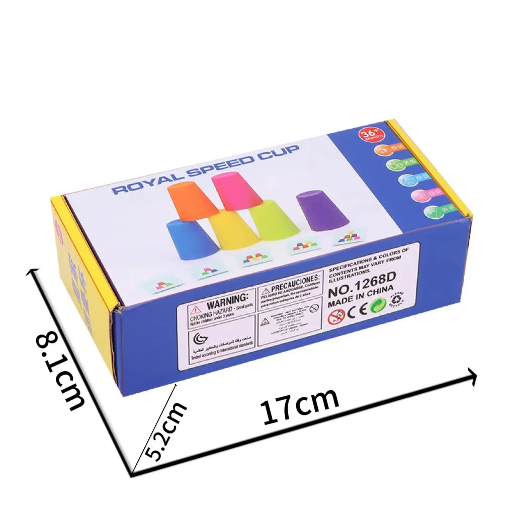 Stack & Think Mini Cup Color Logic Cognition Card Game Set