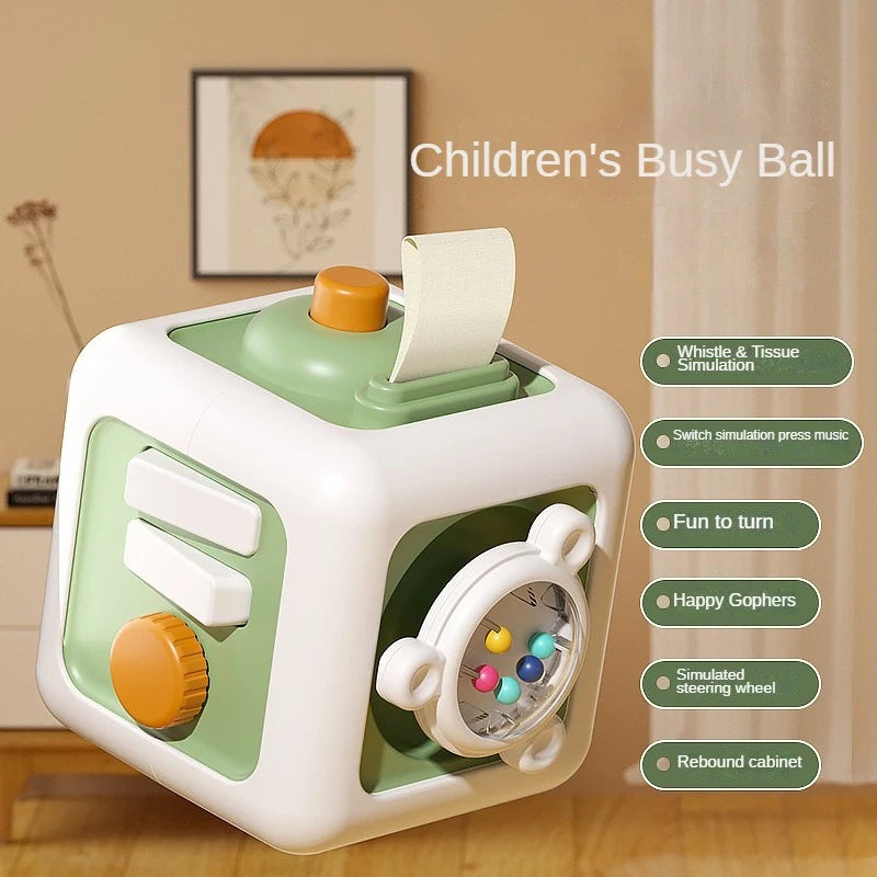 Wonder Cube 6 in 1 Montessori Sensory Cube Fidget Skills Set