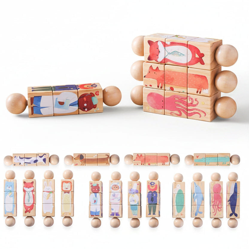 Wooden Rotating Jigsaw Puzzle
