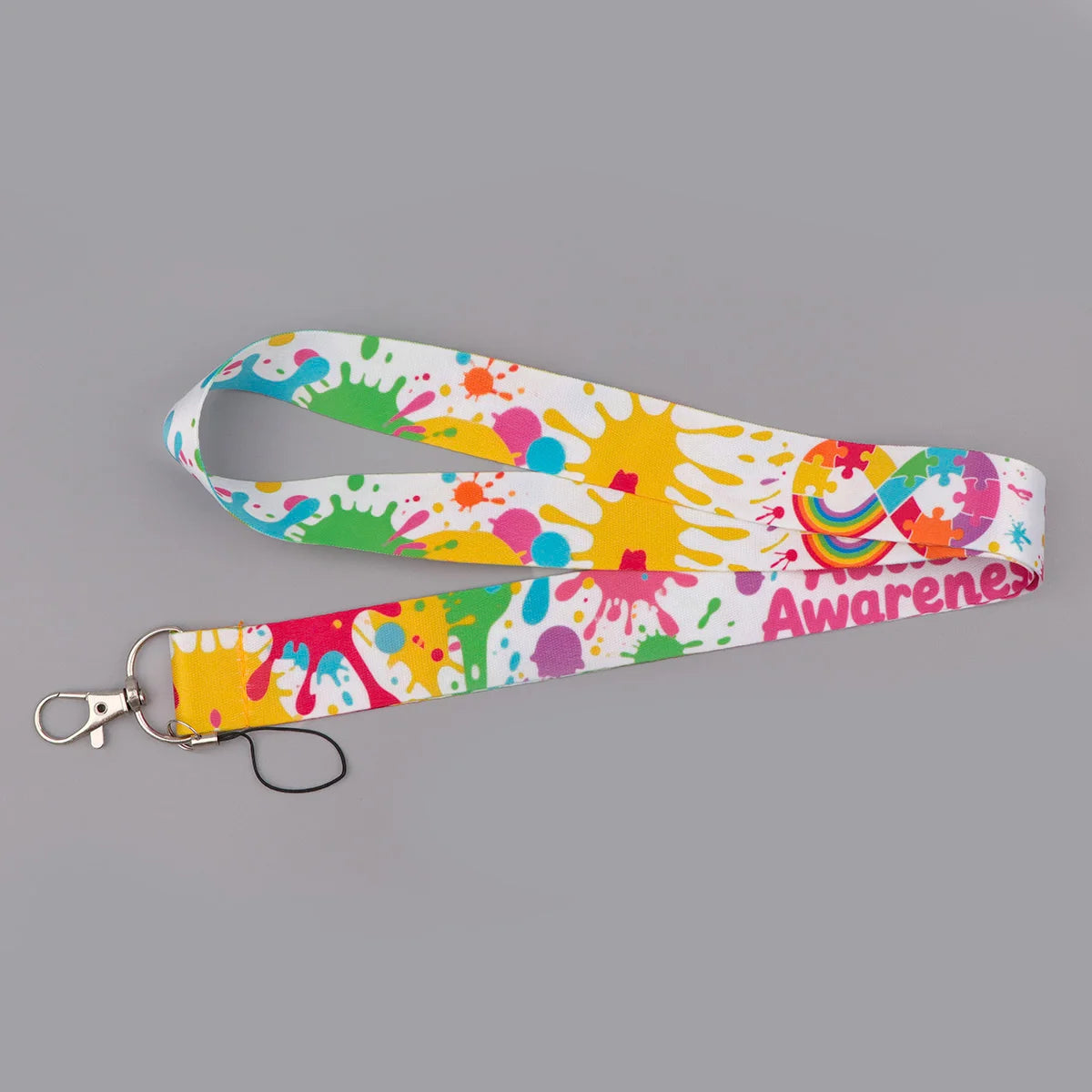 Autism Awareness Puzzle Credential Holder Lanyard