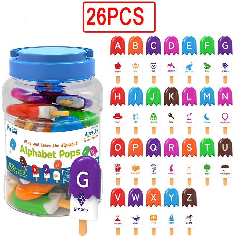 Ice Cream Number Matching Color Cognitive Learning Game Set