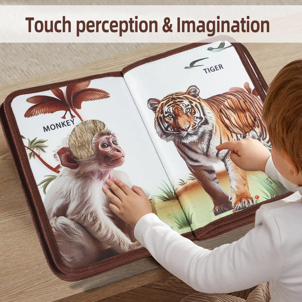 Wonder Touch Cartoon Animal Sensory Touch Book