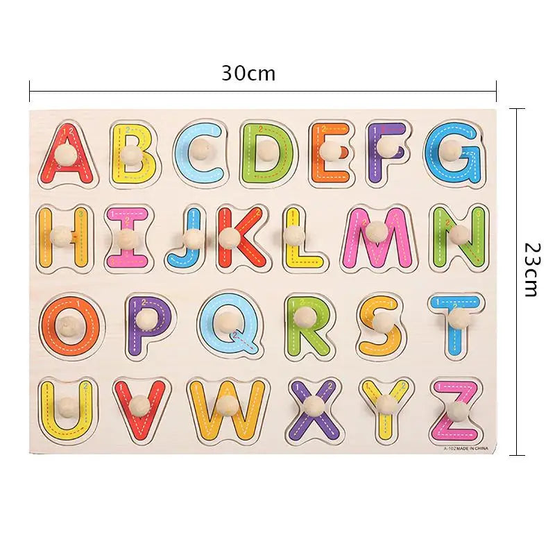 Little Learners Wooden Montessori Puzzle