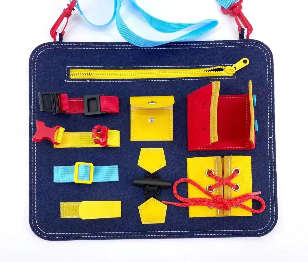 Travel Montessori Busy Board Fine Motor Skill Toy
