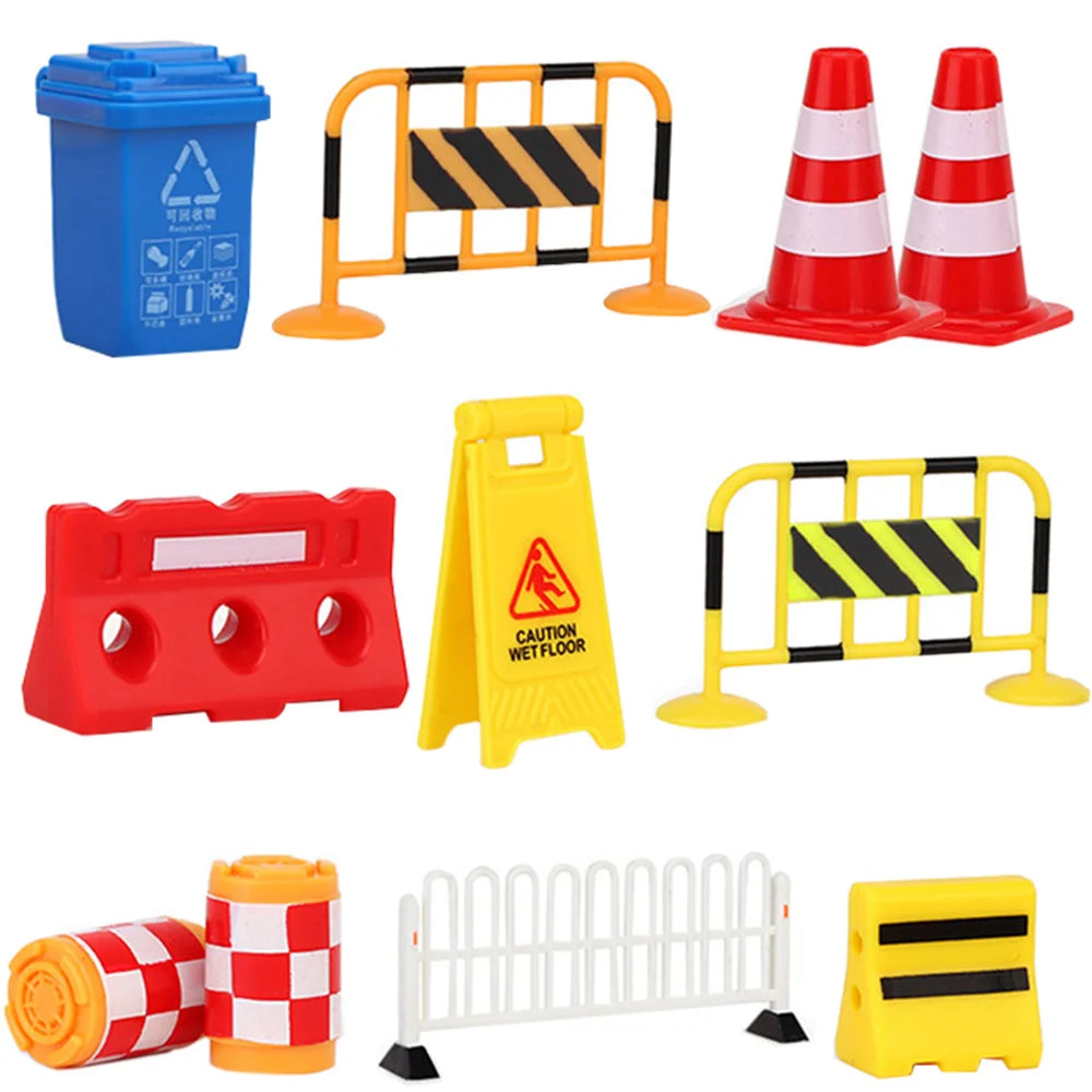Construction Street Sign Sensory Bin Play Set